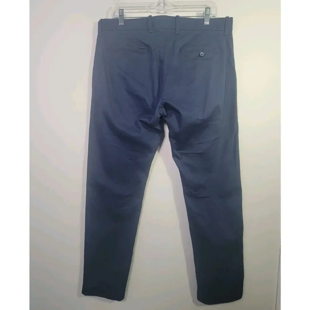 J. Crew Mens 34x30 Flex Chino Pants Slim Straight Navy